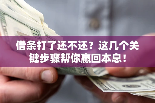 北京借条打了还不还？这几个关键步骤帮你赢回本息！